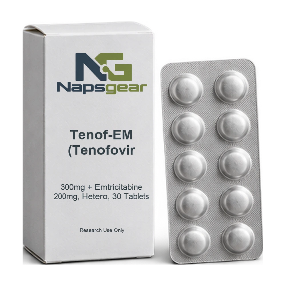 Tenof-EM (Tenofovir 300mg + Emtricitabine 200mg, Hetero, 30 Tablets) — Napsgear