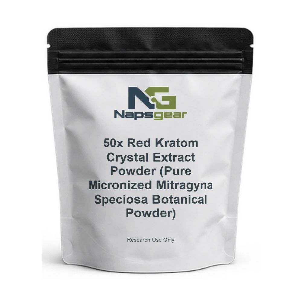 50x Red Kratom Crystal Extract Powder (Pure Micronized Mitragyna Speciosa Botanical Powder) — Napsgear